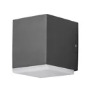 Monza LED outdoor wall light, square, 1-bulb