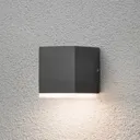 Monza LED outdoor wall light, square, 1-bulb