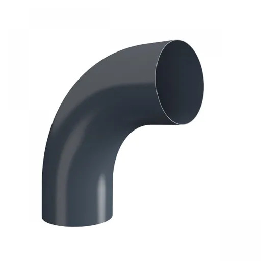 Lindab Rainline BK 85° Conical Pipe Bend 75mm Dark Grey
