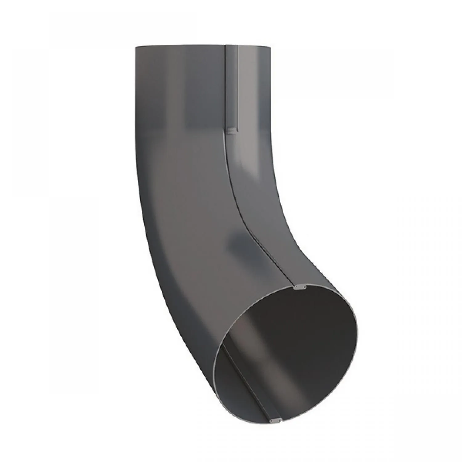 Lindab Rainline BK 70° Conical Pipe Bend 87mm Dark Grey