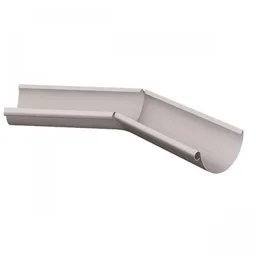 Lindab Rainline RVI Half Round 135° Internal Gutter Angle 125mm Silver Metallic