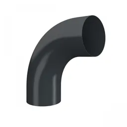 Lindab Rainline BK 85° Conical Pipe Bend 75mm Anthracite Grey