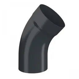 Lindab Rainline BM Round 45° Pipe Bend with Socket 75mm Anthracite Grey