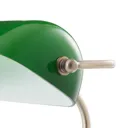 Bankers classic table lamp 42 cm green