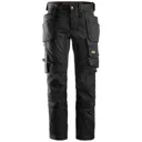 Snickers 6241 Allround Work Stretch Slim Fit Trousers Holster Pockets - Black, 31", 32"