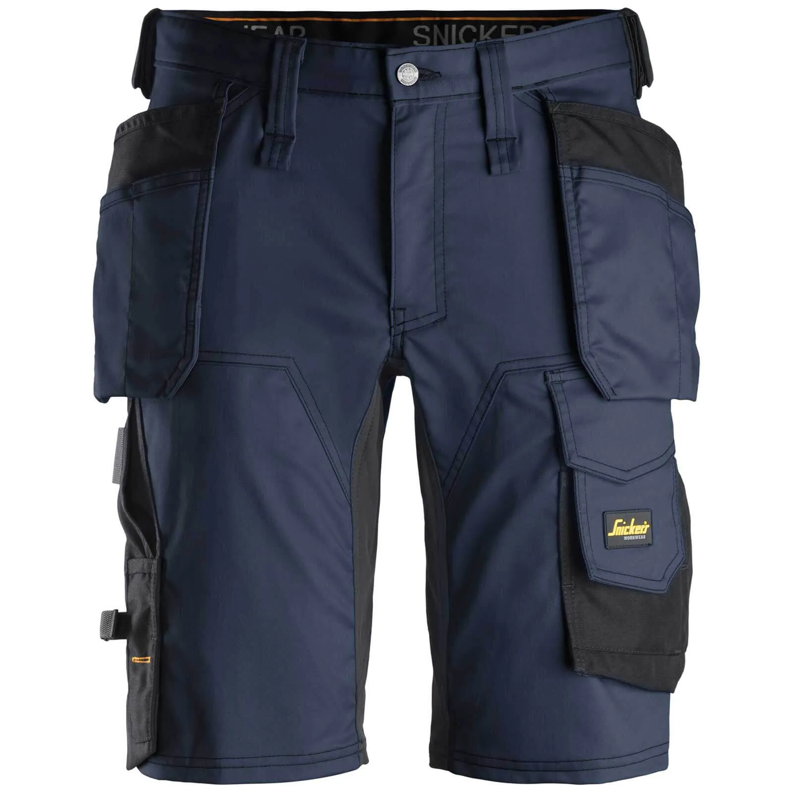 Snickers 6141 Allround Work Stretch Slim Fit Holster Pockets Shorts - Navy / Black, 33"
