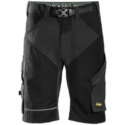 Snickers 6914 FlexiWork Comfort Shorts - Black, 35"