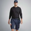 Snickers 6151 Allround Work Stretch Loose Fit Holster Pockets Shorts - Grey, 33"