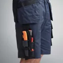 Snickers 6151 Allround Work Stretch Loose Fit Holster Pockets Shorts - Navy Blue, 39"