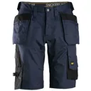 Snickers 6151 Allround Work Stretch Loose Fit Holster Pockets Shorts - Navy Blue, 44"