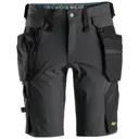 Snickers 6108 Lite Work Detachable Holster Pockets Shorts - Grey / Black, 31"
