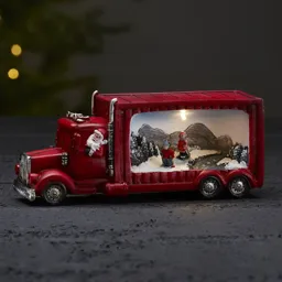 Merryville LED decorative lamp Santa Claus truck