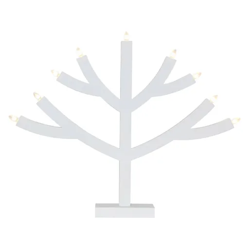 Grene candelabra, nine-bulb, white