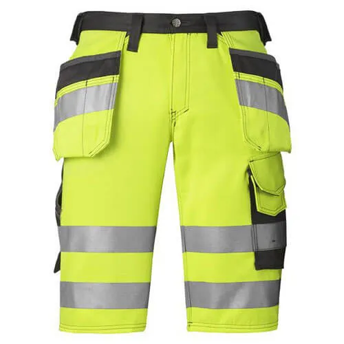 Snickers 3033 Hi Vis Shorts - Yellow, 31"