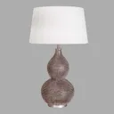 By Rydéns Lofty table lamp, white fabric lampshade