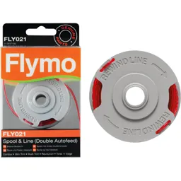 Flymo FLY021 Genuine Spool and Line for Double Autofeed Grass Trimmers - Pack of 1