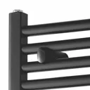 Towelrads Pisa black heated towel rail