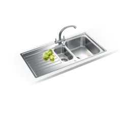Franke Ascona Polished Stainless steel Stainless steel 1.5 Bowl Sink & drainer
