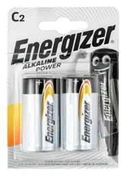 Energizer Alkaline Power Batteries C E93 (Pack of 2)