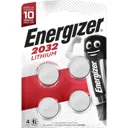 Energizer Specialty Non-rechargeable CR2032 Battery, Pack of 4