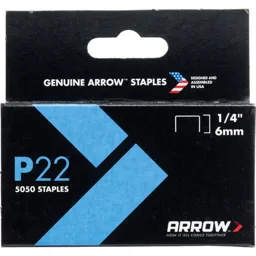 Arrow P22 Staples - 6mm, Pack of 5000
