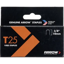 Arrow T25 Wiring Staples - 10mm, Pack of 1000