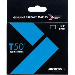 Arrow T50 Staples - 6mm, Pack of 1250