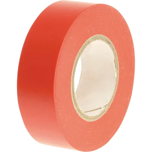 Faithfull PVC Electricial Tape - Red, 19mm, 20m