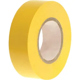 Faithfull PVC Electricial Tape - Yellow, 19mm, 20m