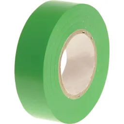 Faithfull PVC Electricial Tape - Green, 19mm, 20m