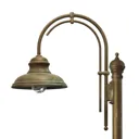 Luca lamp post, brass, antique copper, 1-bulb