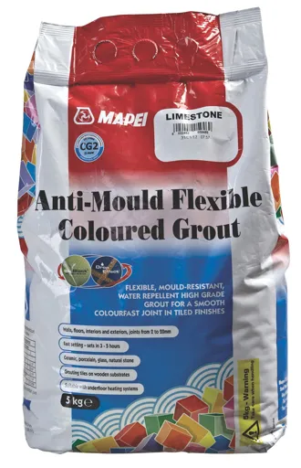 Mapei Limestone Anti-mould Flexible Grout, 5kg