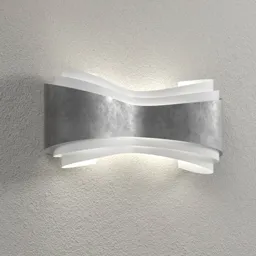 Ionica - LED wall lamp with silver leaf