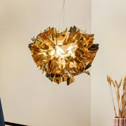 Slamp Veli designer hanging light, Ø 42 cm, gold