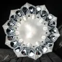 Slamp Flora - designer hanging light, silver 36 cm