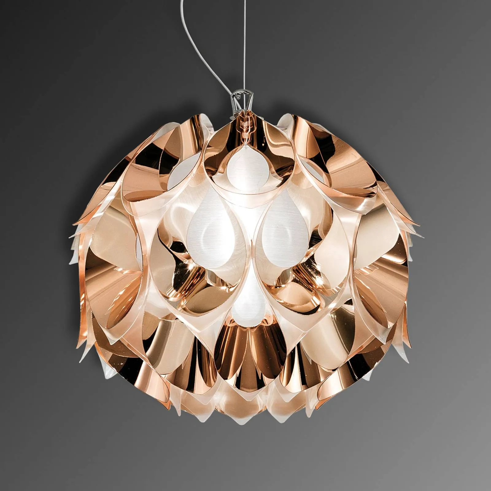 Slamp Flora - designer hanging light, copper 36 cm