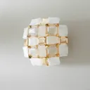 Slamp Mida wall light, 32x32 cm, gold/white