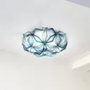 Slamp La Vie M ceiling light, 47 cm wide, blue
