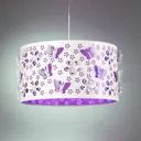 Titilla hanging light in white, purple inside