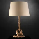 Corda fabric table lamp with rope décor
