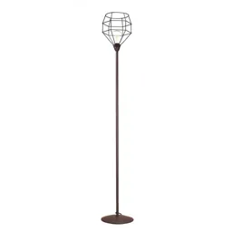 Spider floor lamp with a cage lampshade