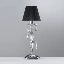 Jacqueline table lamp, 1-bulb, black