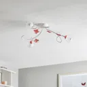 Butterfly ceiling light, three-bulb