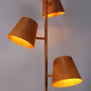 Colt floor lamp, three-bulb, frost-grey