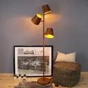 Colt floor lamp, three-bulb, frost-grey