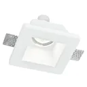 Paintable recessed light Ghost made of plaster