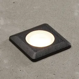 Aldo LED downlight angular black/clear 3,000 K