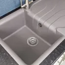 Reginox Elleci Grey Granite Single Bowl Kitchen Sink with Waste Included - EGO400