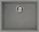 Reginox Elleci Quadra105 Grey Granite Undermount Single Bowl Kitchen Sink with Waste Included