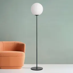 Jugen floor lamp, black/white, one-bulb